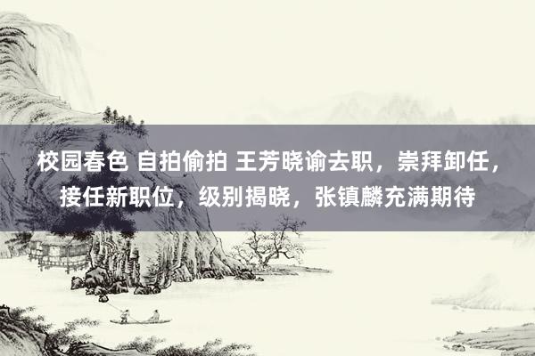 校园春色 自拍偷拍 王芳晓谕去职，崇拜卸任，接任新职位，级别揭晓，张镇麟充满期待